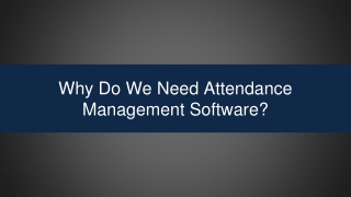 Attendance Management Software 2019 India