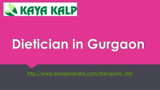 Dietician in Gurgaon-Dr Anjana Kalia