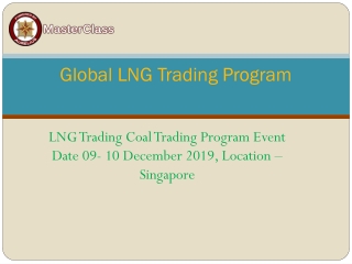 LNG Trading in House Training