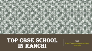 Top CBSE School in Ranchi