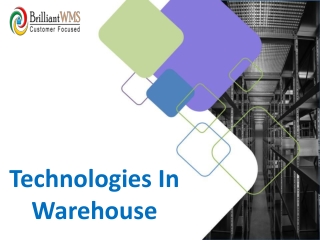 Technologies In Warehouse