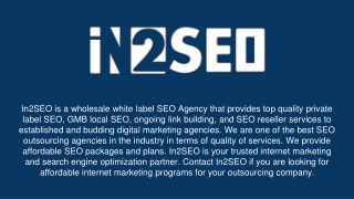 White Label Local SEO - In2SEO