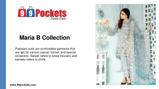 Maria B Collection | Pakistani Salwar Suits