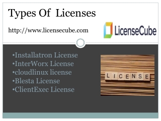 Types Of Licenses