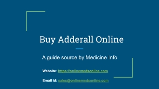 Types Of Adderall Meds