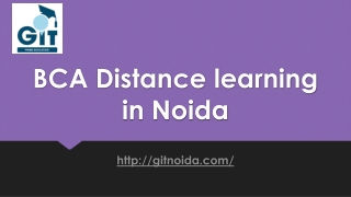 BCA Distance learning in Noida