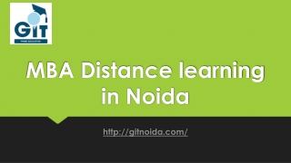 MBA Distance learning in Noida