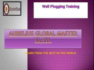 WELL PLUGGING TRAINING