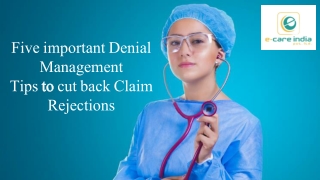 Five important Denial Management Tips to cut back Claim Rejections