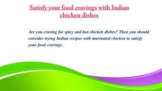 Indian marinated chicken in surrey