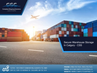 Secure Warehouse Storage in Calgary- CSS