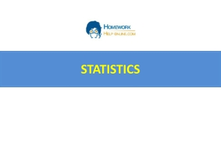 Get Online Statistics assignment help