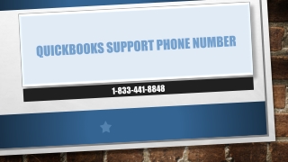 QuickBooks Support Phone Number 1-833-441-8848