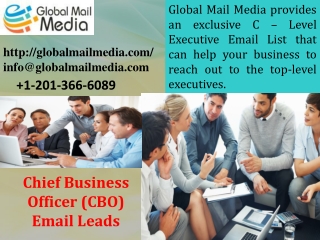 Chief Business Officer (CBO) Email Leads