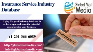 Insurance Service Industry Database