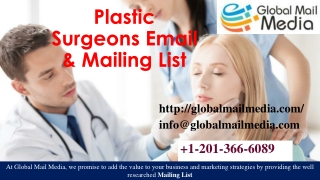 Plastic Surgeons Email & Mailing List