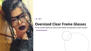 Oversized Clear Frame Glasses