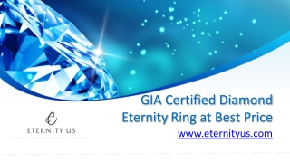 GIA Certified Diamond Eternity Ring At Best Price - www.eternityus.com