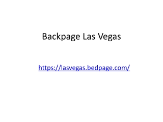 Backpage Las Vegas