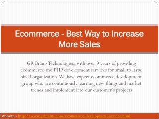 Ecommerce - Best Way to Increase More Sales