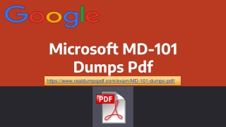 Unique And Efficient Real Microsoft MD-101 Dumps Pdf