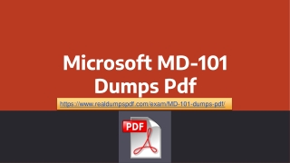 Unique And Efficient Real Microsoft MD-101 Dumps Pdf