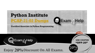Latest Python Institute PCAP-31-02 Dumps PDF - PCAP-31-02 Online Question Answers | Exam4Help