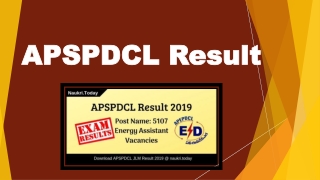 APSPDCL Result 2019 Download Energy Assistant Cut off & Merit List