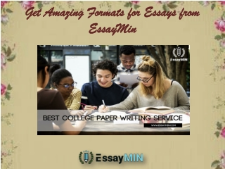 Get Amazing Formats for Essays from EssayMin