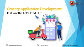 Grocery Application Development! Is it worth? Let’s Find Out