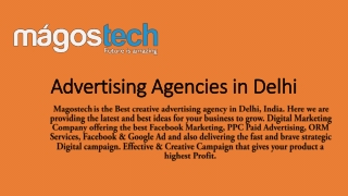 What are the Benefits of Advertising Agencies | Advertising Agencies in Delhi