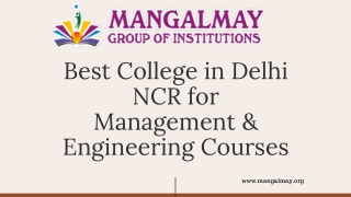 Best Institute in Greater Noida