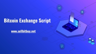 Bitcoin Trading Exchange Script