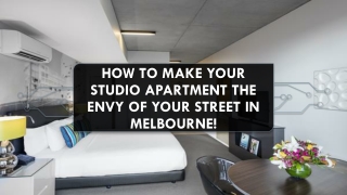 How to Make Your Studio Apartment more Beautiful?