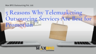 Why telemarketing outsourcing services are best for promotion? - Max BPO
