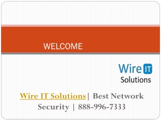 888-996-7333 | Wire IT Solutions | Best Network Security Solutions