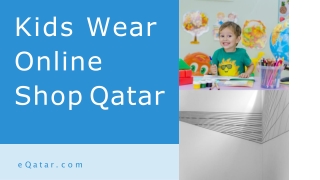 Shop Kidswear Online in Qatar | Order Now | Free Shipping