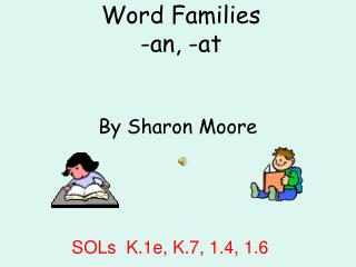 Word Families -an, -at