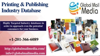 Printing & Publishing Industry List