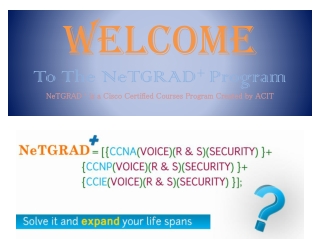 Cisco Courses Package - NeTGRAD Plus Program