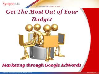 Marketing Through Google AdWords: Making the most of your bu