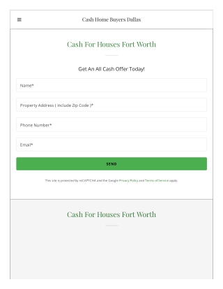 Cash For Houses Fort Worth