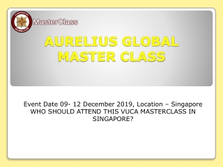 Best VUCA Training in Singapore