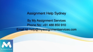 Assignment Help Sydney