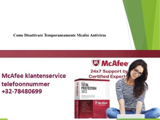 Come Disattivare Temporaneamente Mcafee Antivirus?