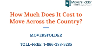 How Much Does It Cost to Move Across Country?