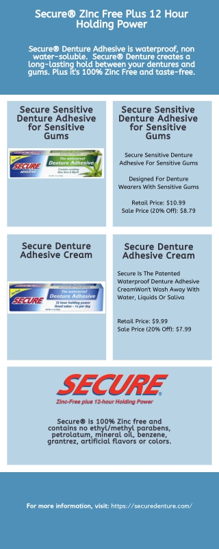 Secure® Denture Adhesive