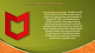 www.macafee.com/activate