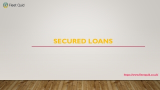 Collateral accepted for secured loans