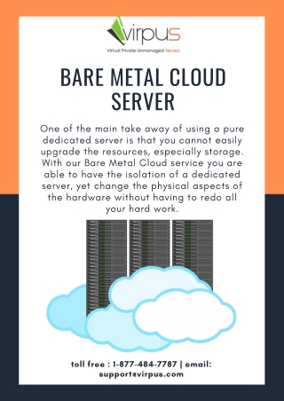 Bare metal cloud server